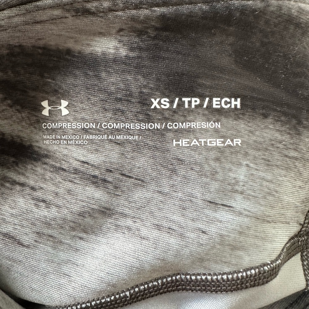 Under Armour Gray Leggings with Mesh Panels - Picture 2 of 8